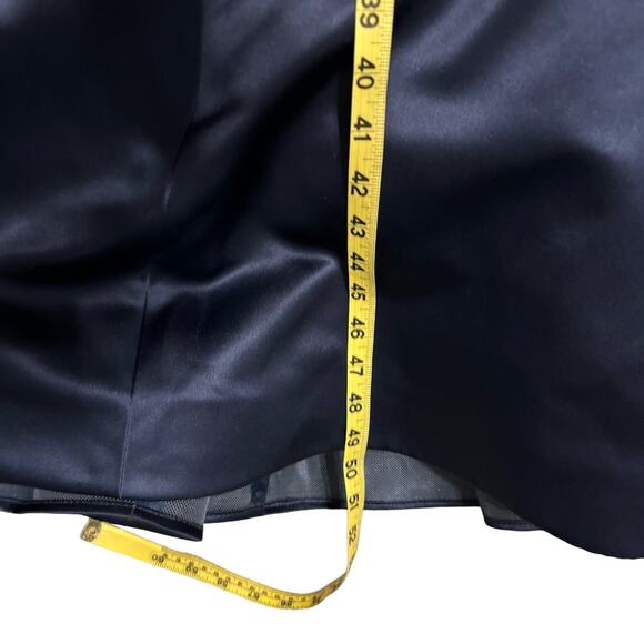 Sherri Hill Pink, Navy Empire Waist Strapless Mermaid Full Length Formal Gown 0 - Picture 3 of 16